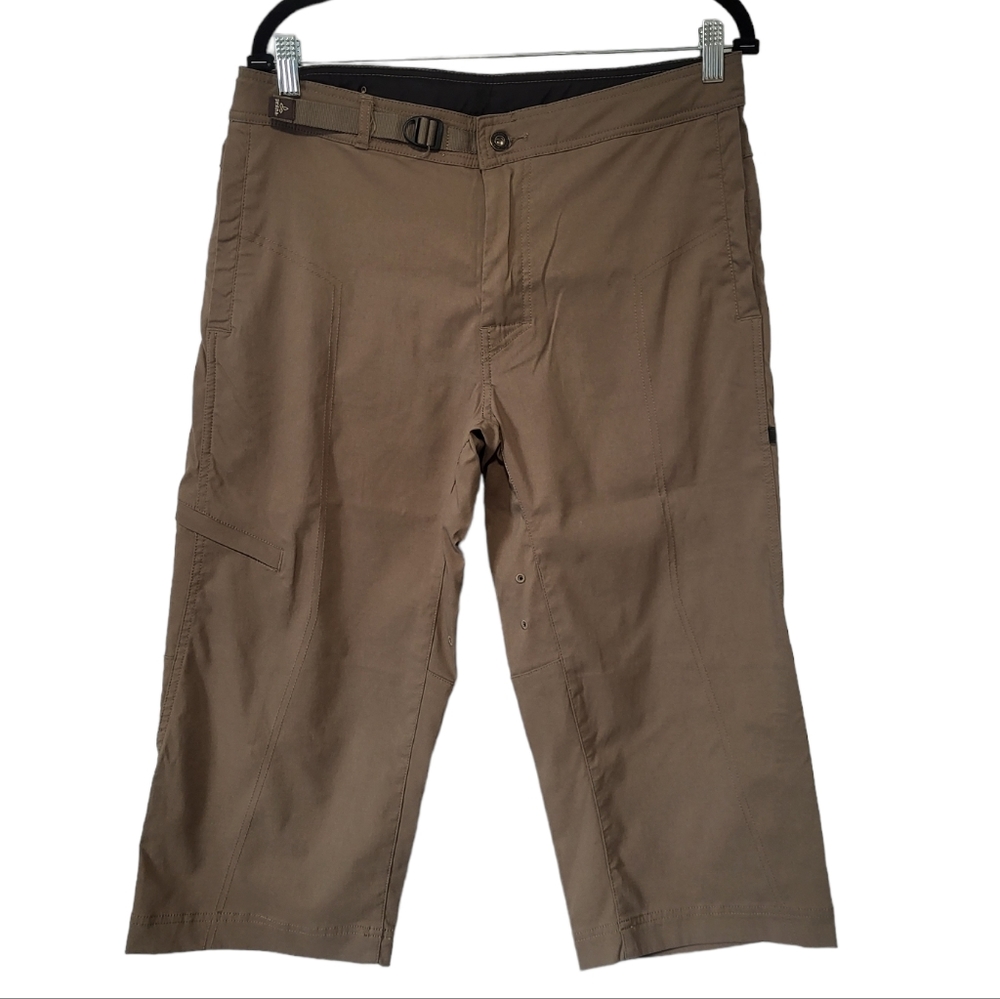 Prana Women's Capri Pant Outdoor Travel Stretch Zip Pocket Hiking Size Medium